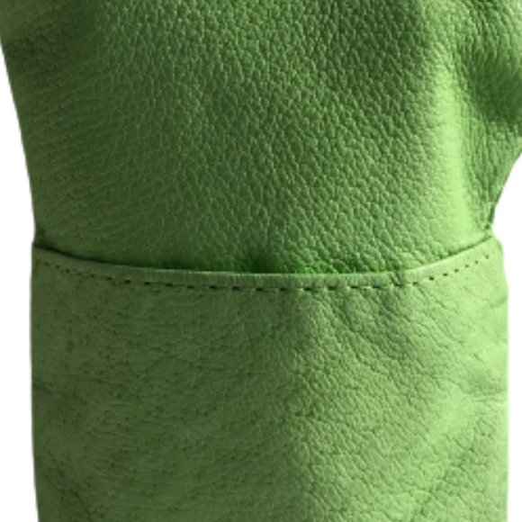 Green Leather Kiss Lock Clasp Coin Purse Wallet - Picture 5 of 6